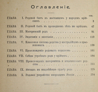 1) Никольский А.М. Земля и мир животных (география животных); 2) Ковалевский М. Родовой быт в настоящем, недавнем и отдаленном прошлом. СПб.: Брокгауз-Ефрон, 1905.