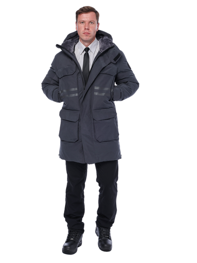 Куртка BRODEKS KW233 VIP пуховая, цв. серый