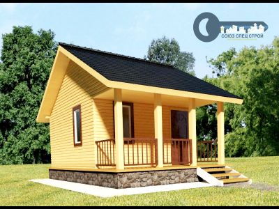 Б-08  ГАБАРИТНЫЕ РАЗМЕРЫ: (6Х4М) 1 ЭТАЖ, ОБЩАЯ ПЛОЩАДЬ: 24М²