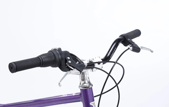 Подростковый велосипед Timetry TT071 7 ск 24" фиолетовый, рама 15"