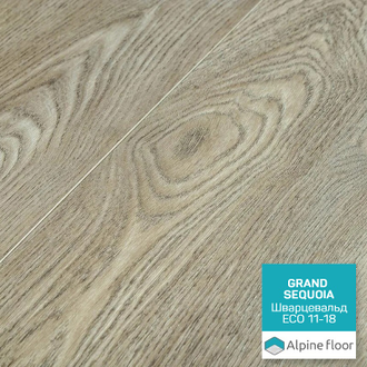 Каменно-полимерная плитка SPC Alpine Floor коллекции Grand Sequoia ECO 11-18 Гранд Секвойя Шварцевальд