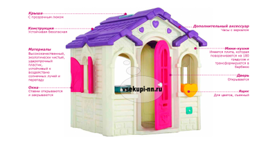 Пластиковый домик «Сказка» Lerado