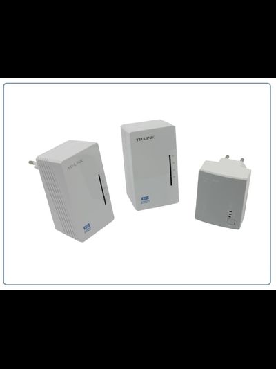TP-LINK, HomePlug AV Сетевой адаптер PowerLine 500 Мбит/с Ethernet + WiFi точка доступа (комплект 2+1 шт.)