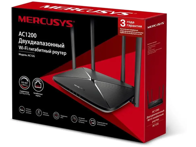 Wi-Fi роутер Mercusys AC12G Черный