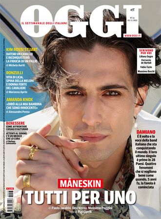 Oggi Magazine 3 November 2022 Maneskin Cover, Итальянские журналы светская жизнь, Intpressshop