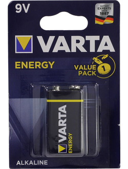 Батарейка Крона щелочная VARTA ENERGY 4122 9V 1 шт