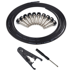 «Сделай сам» DIY набор для гитарных патчей БЕЗ ПАЙКИ («чёрная латунь»)