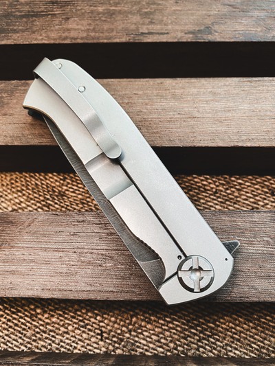 Складной нож Чиж NEXT дамаск, рукоять G10, цвет черный