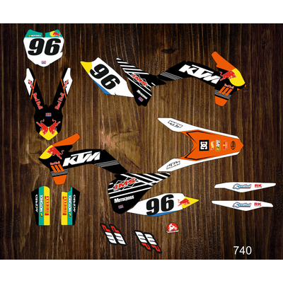 KTM REDBULL SX SXF 2013 2015 125 250 300 350 450 2013-2015 #740