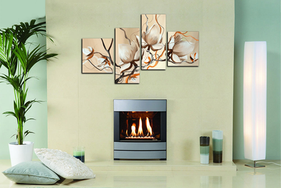 Модульная картина "Белые взрывы"