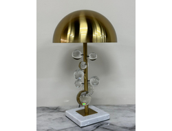 Лампа настольная MOLECULE с прозрачными шарами, 30х51 см, золото купить в Алуште