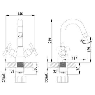 Смеситель для раковины Neo LM2207C