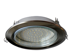 Светильник встраиваемый Ecola GX70-H5 Сатин-хром 53x151 FS70H5ECB