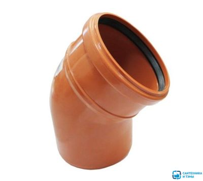 Отвод для наружней канализации  110х45° МультиМир
