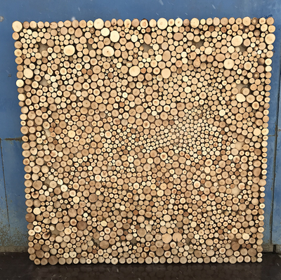 панно из спилов, спилы для стен, декор спилами, декор магазина, декор ресторана, декор офиса, фото