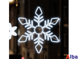 Светодиодная консоль Снежинка большая