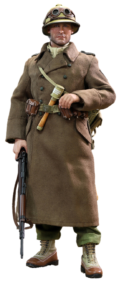 ТРЕСНУЛ УГОЛОК - Солдат немецкого африканского корпуса - КОЛЛЕКЦИОННАЯ ФИГУРКА 1/6  WW2 German Africa Corps WH Infantry – Burk (D80152) - DID