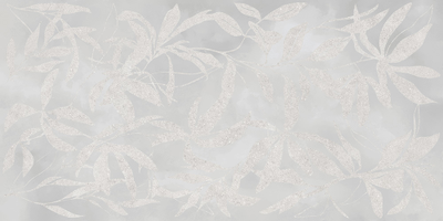 ArtWall, 60х120 см, керамогранит, Цветы Серый Матовый Ректификат, K958008R