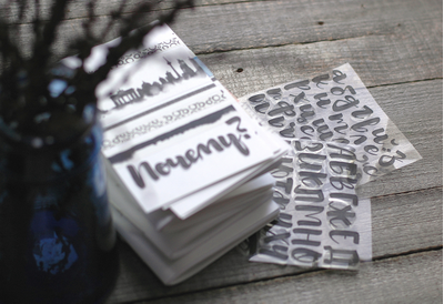 ФП штамп "Алфавит Леттеринг большой. Строчный"