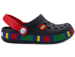 Crocs Lego Clogs Детские черные с красным