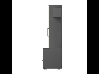 Гостиная Евро-2 графит/дуб крафт белый (БТС)