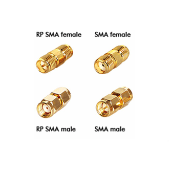 Переходник S-A312 SMA-RP-male - SMA-female (ВЧ переходник SMA вилка реверс - SMA розетка)