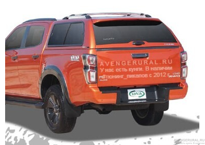 Кунг Alpha GSS с задней дверью на раме на Isuzu D-max нового поколения RG-01 2021-2022 года выпуска