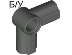! Б/У - Technic, Axle and Pin Connector Angled #6 - 90 degrees, Dark Gray (32014 / 4141424) - Б/У