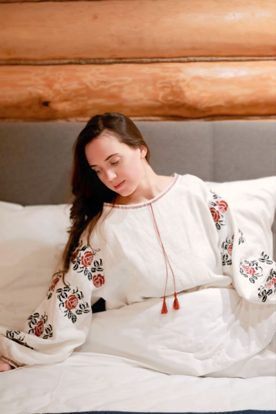 Платье рубаха "Розы"