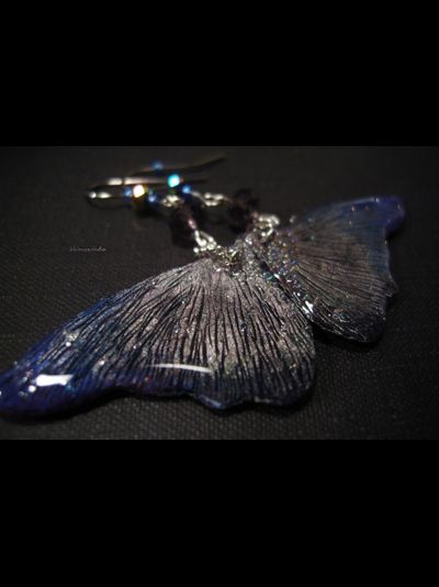 "Крылышки Пыльной Феи", волшебные серьги в северном стиле