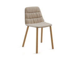 Стул Maarten Plastic four wooden legs base с мягкой обивкой купить в Севастополе