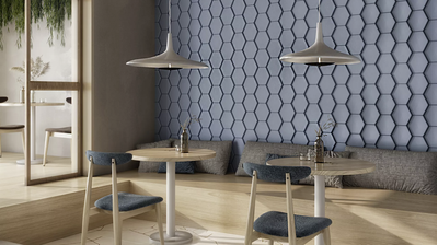 Гипсовая панель BEE (Соты) артикул M-0040