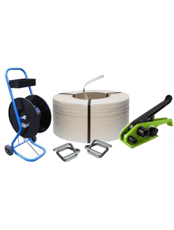 Стрейпинг ПП и ПЭТ лента, скобы, пряжки, инструмент