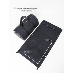 Портплед + дорожная сумка (2 в 1) Palermo Premium 
black (арт. 4038-51)