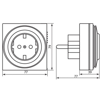 Розетка с таймером (суточная) 3500W/16A 230V, (TM32)