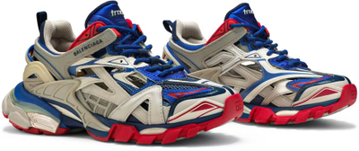 Кроссовки Balenciaga Track.2 Trainer Beige Blue Red