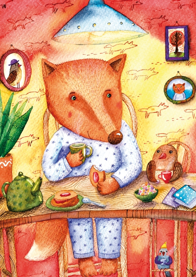 Лисёнок. Чаепитие