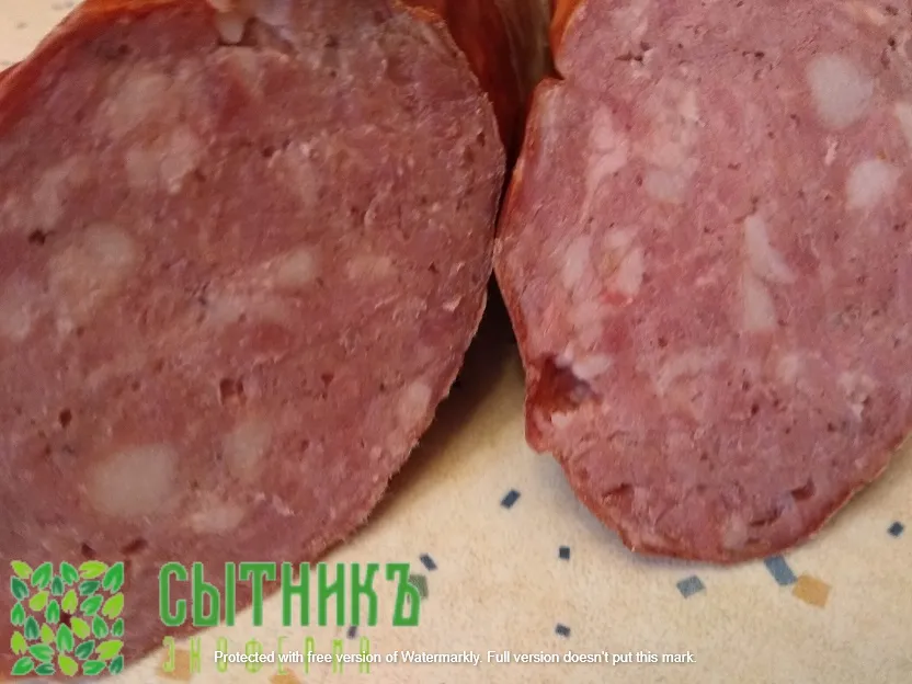 Колбаса от фермера домашняя натуральная из печи