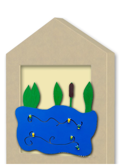 Мягкая тактильная панель "Пруд"