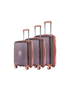 Комплект из 3х чемоданов Somsonya Sound Полипропелен S,M,L Коричневый