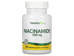 (Nature's Plus) - Niacinamide 500 mg Ниацин - (90 табл)