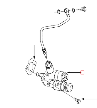 6743-71-7130 Насос топливный подкачивающий низкого давления KOMATSU PC300-7