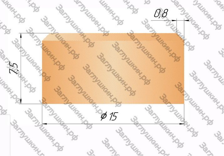 Пробка с фаской 15 мм.