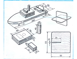 Модель детского кораблика - набор для сборки
