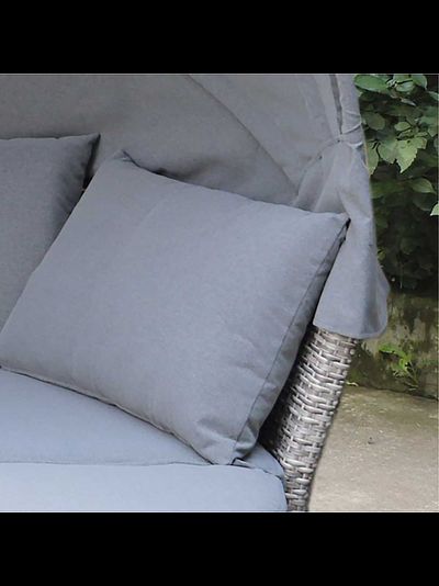 Диван-трансформер из искусственного ротанга AFM-325G Grey