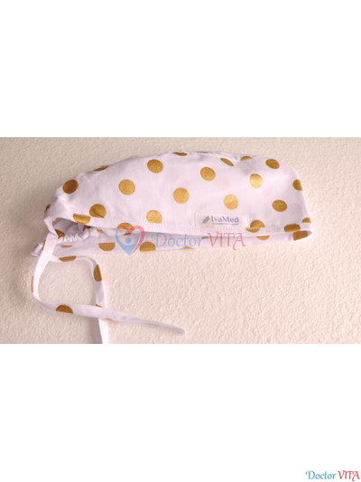 Медицинская шапочка &quot;Золотые блестки&quot;