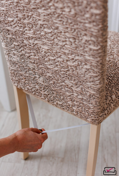 Чехол на стул Виктория Темная ваниль. Россия