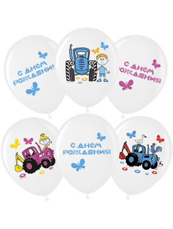 шарики с рисунками 6 шт