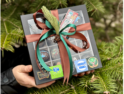 Алкогольные конфеты 16 конфет из темного шоколада с добавлением алкоголя 18+