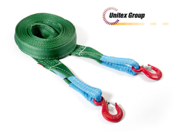 Усиленный буксировочный трос с крюками для автомобилей массой до 12 т длина 5м